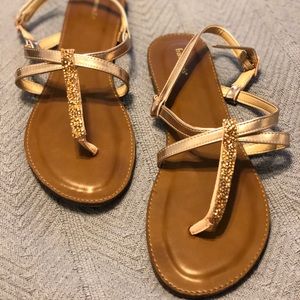 Francesca’s Gold Sandals